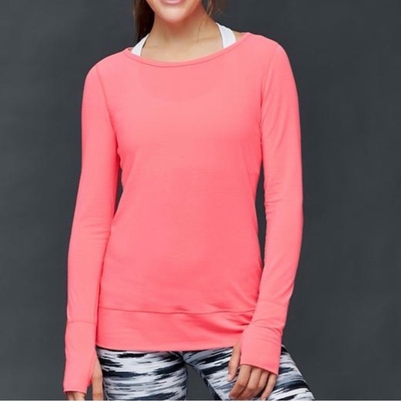 Free GAP Women's Pink Long Sleeve Top - Picture 1 of 9